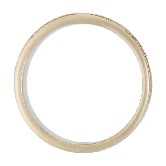 Кольцо обручальное из комбинированного золота 585 пробы c 5 бриллиантами, Л51037716 за 25140