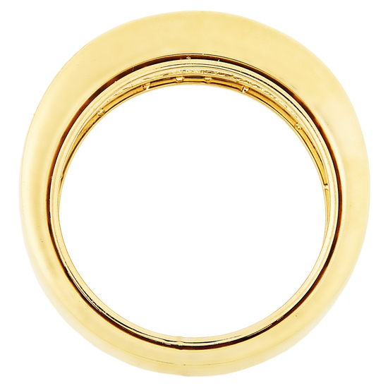 Кольцо из комбинированного золота 750 пробы c 10 рубинами, Л28075666 за 189900