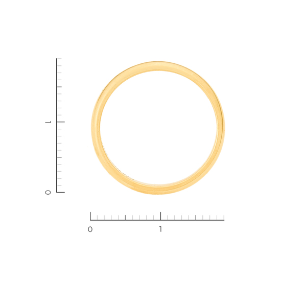 Кольцо обручальное из желтого золота 750 пробы, Л28092108 за 47000