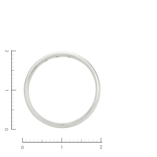 Кольцо из белой платины 950 пробы c 3 бриллиантами, Л28088894 за 18800