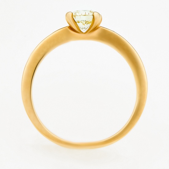 Кольцо из желтого золота 585 пробы c 1 бриллиантом, Л46063579 за 52470