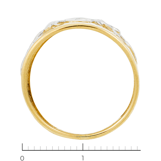 Кольцо из комбинированного золота 585 пробы, Л63020191 за 9360