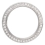 Кольцо обручальное из белого золота 750 пробы c 88 бриллиантами 005375 фото 2