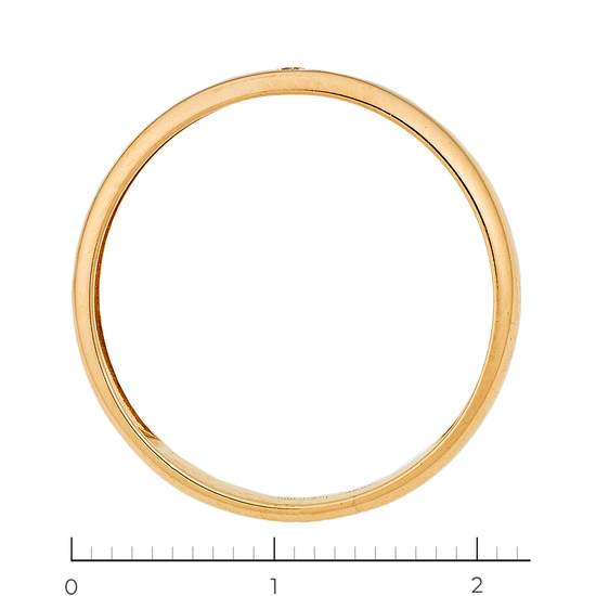 Кольцо из красного золота 585 пробы c 1 бриллиантом, Л23158118 за 12300