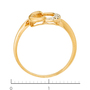 Кольцо из комбинированного золота 585 пробы c 3 бриллиантами Л52067193 фото 4