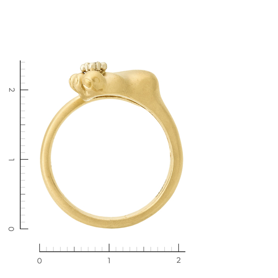 Кольцо из желтого золота 585 пробы c 1 бриллиантом, Л47092194 за 35700