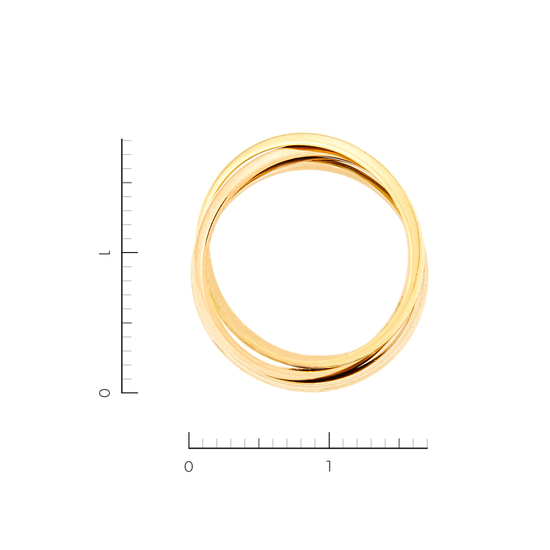 Кольцо из комбинированного золота 750 пробы, Л28092107 за 93000