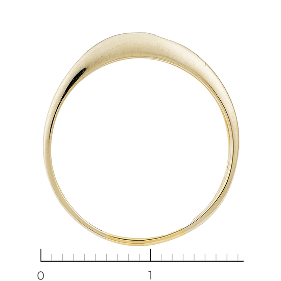 Кольцо из комбинированного золота 585 пробы c 1 бриллиантом, Л18100501 за 9600