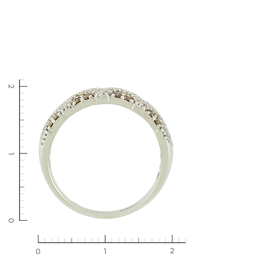 Кольцо из белого золота 585 пробы c 108 бриллиантами, Л30113720 за 41400