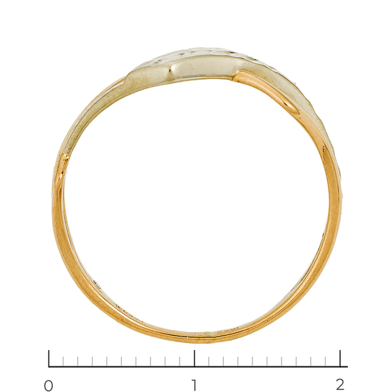 Кольцо из комбинированного золота 585 пробы, Л48067762 за 8100