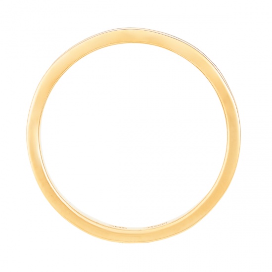 Кольцо из комбинированного золота 585 пробы c 3 бриллиантами, Л18110150 за 18855